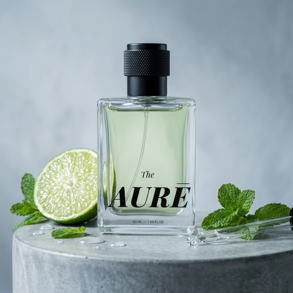 AURĒ Lucid 42% perfume oil concentration extrait de parfum made in Surat, India — view 1